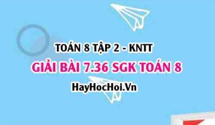 Bài 7.36 SGK Toán 8 Tập 2 Kết nối tri thức